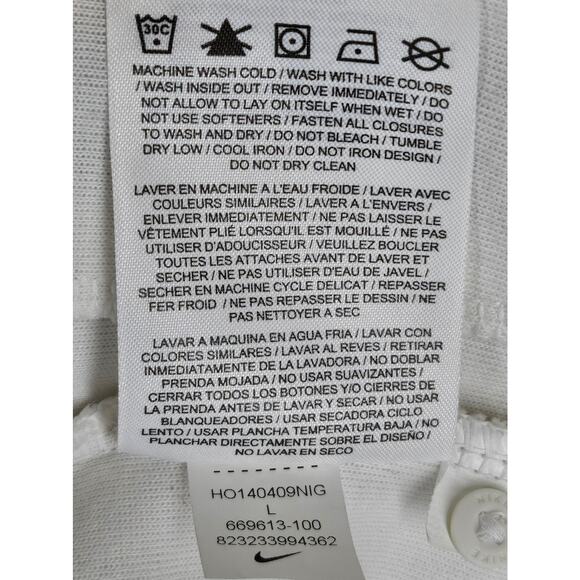 NIKE TECH CAPE HOODIE JACKET WOMAN'S SIZE LARGE, WHITE, OVERSIZED WINDRUNNER - Picture 7 of 16